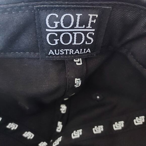 Golf Gods Australia Goat The King Black Dad Golf Hat Cap NWOT - Picture 5 of 5